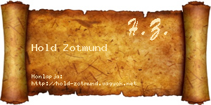 Hold Zotmund névjegykártya